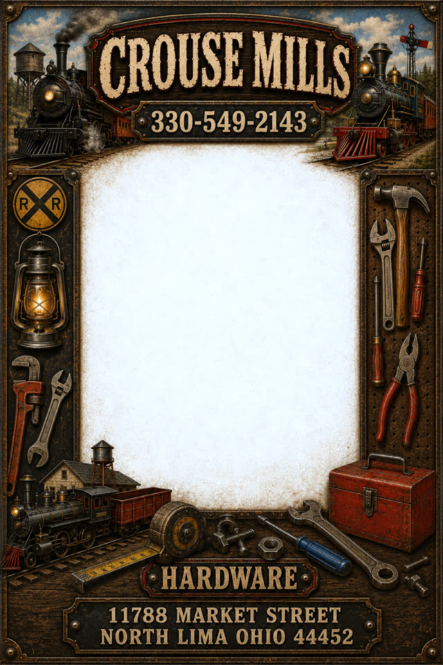 Custom hardware store border