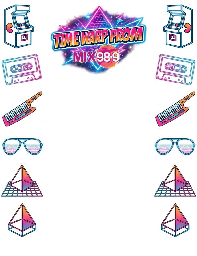 Custom retro prom border